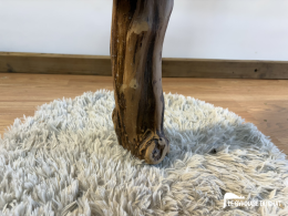 Détail de l'enroulement sisal fait main