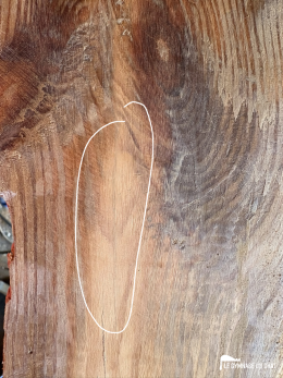 9 - Voici la fissure après ponçage : à peine visible