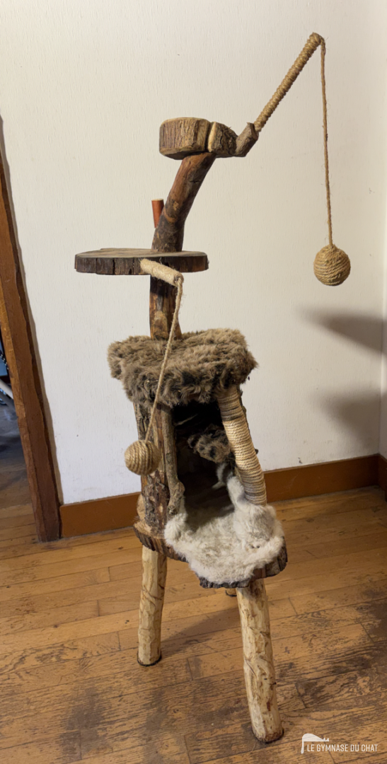 Ma cabanne au Chanada — arbre à chat artisanal Le Gymnase du Chat