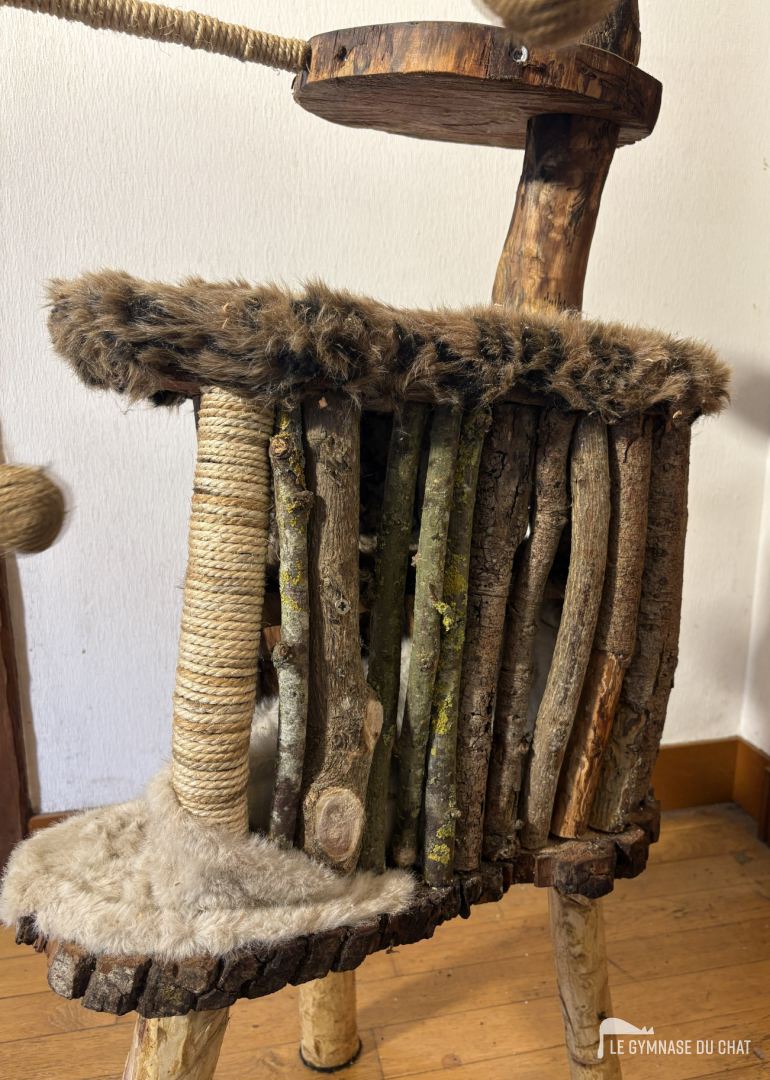 Et les détails de la canabe. On a laissé l'écorce par qu'on trouve ça joli.