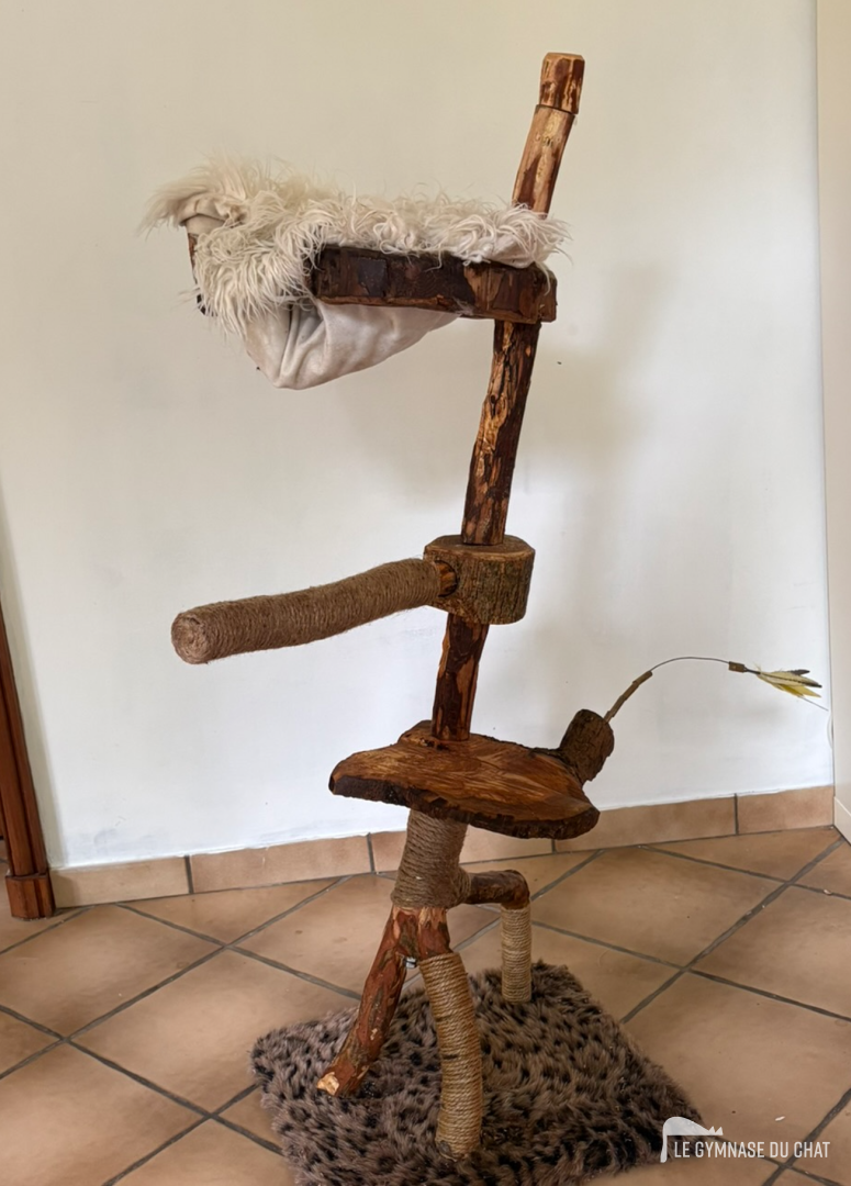 Vue générale de l'arbre à chat (hauteur 120cm)